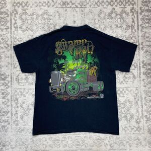 Big Rig T Shirt Swamp Rat Wrecker Service Mens Trucker Shirt Size Medium